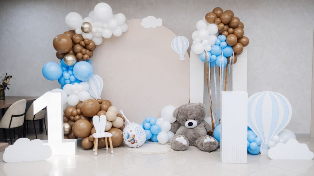 baby shower balloon arch