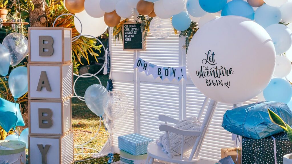 baby shower balloon arch